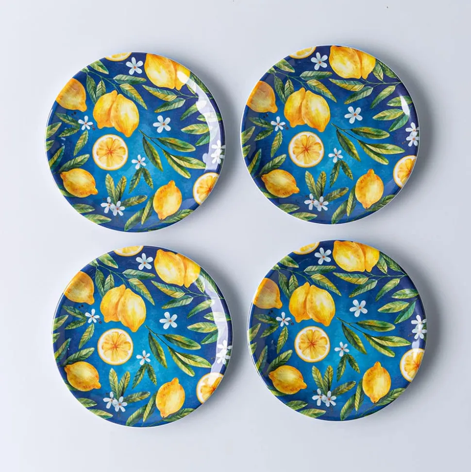 KSP Nibble 'Capri' Melamine Tidbit Plate - Set of 4