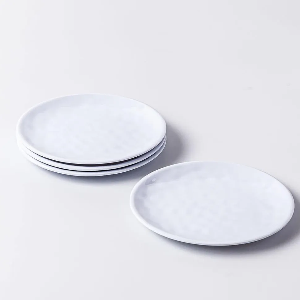 KSP Nibble Melamine Tidbit Plate 6" dia. - Set of 4 1