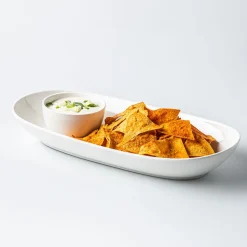 KSP Nuevo Porcelain Oval Chip and Dip - Set of 2