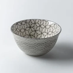 KSP Oishi 'Assorted' Stoneware Bowl - Set of 4 (Grey)