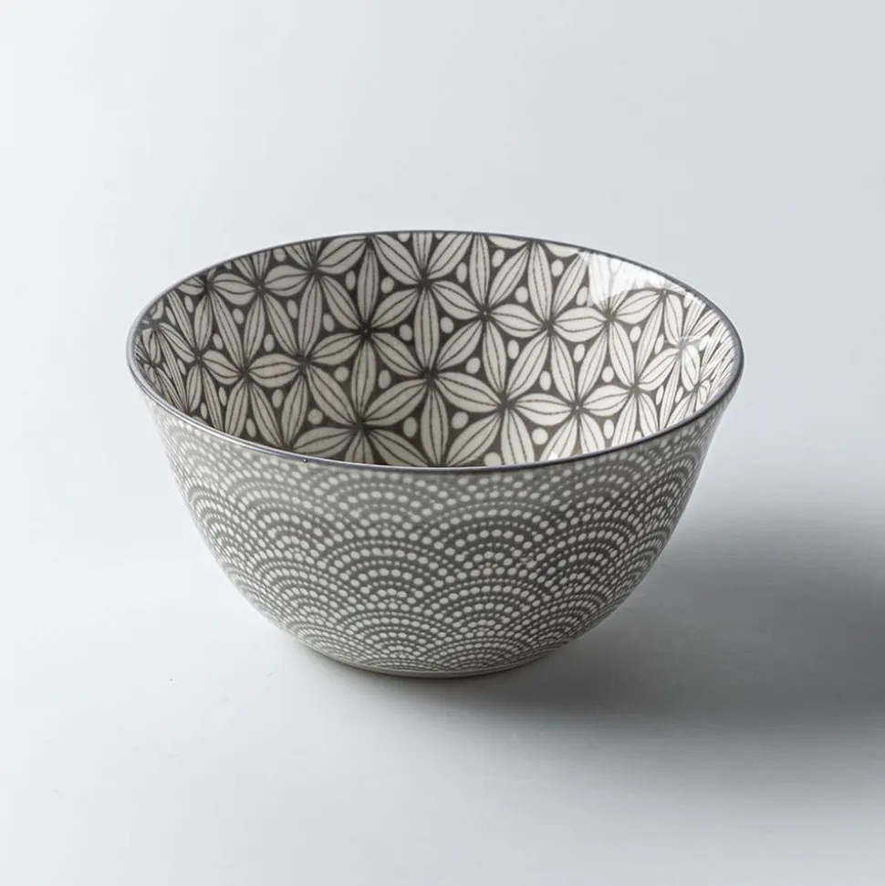 KSP Oishi 'Assorted' Stoneware Bowl - Set of 4 (Grey)
