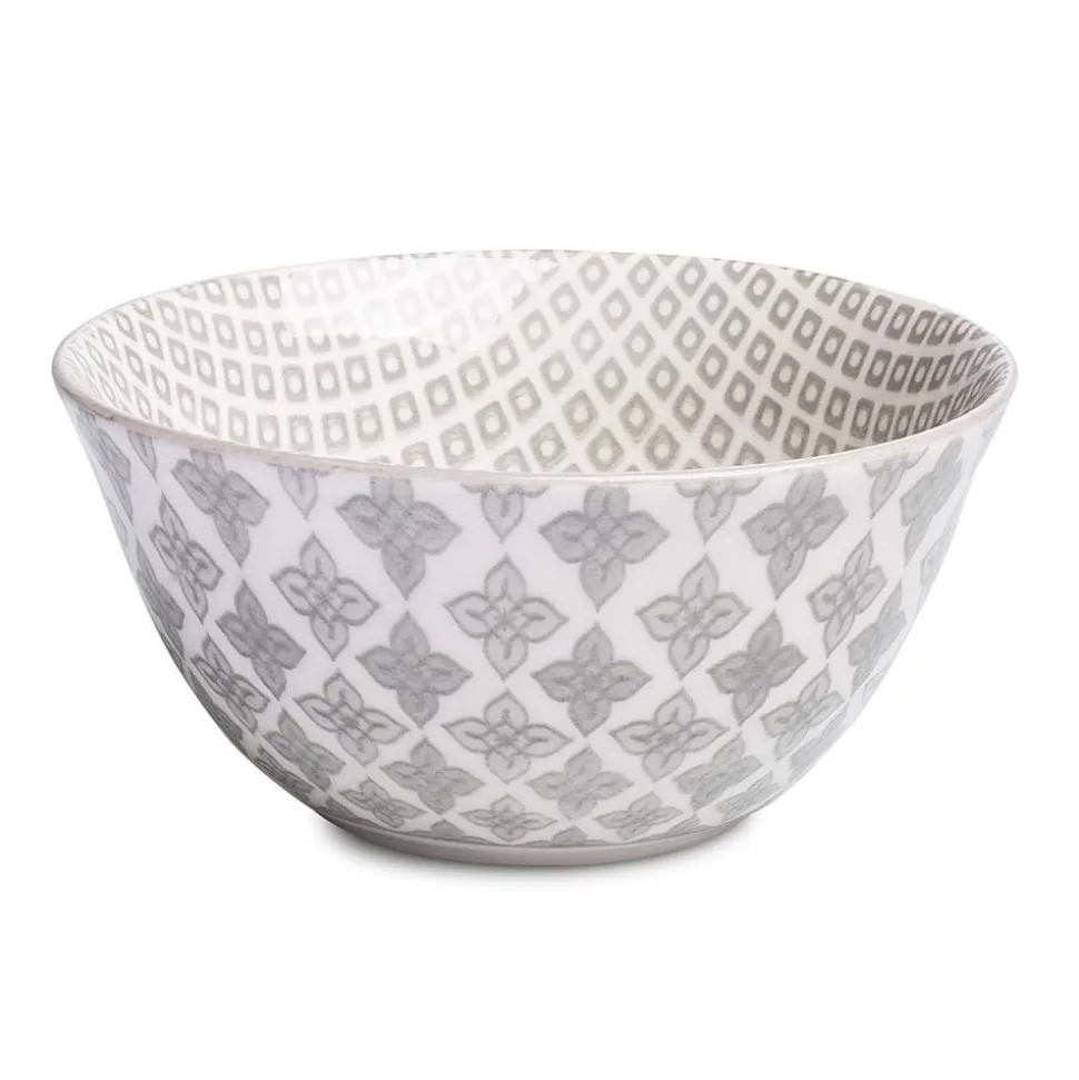 KSP Oishi 'Diamond' Stoneware Bowl - Small (Grey)