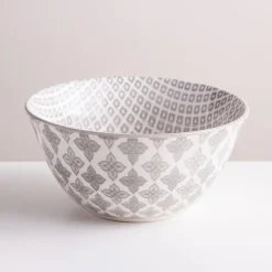 KSP Oishi 'Diamond' Stoneware Bowl - Small (Grey)