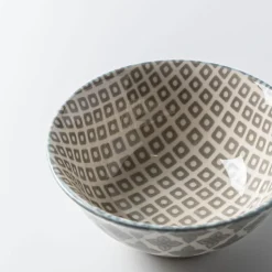 KSP Oishi 'Diamond' Stoneware Dip Bowl (Grey)