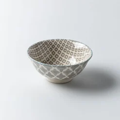KSP Oishi 'Diamond' Stoneware Dip Bowl (Grey)