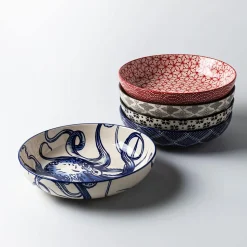 KSP Oishi 'Diamond' Stoneware Low Bowl (Grey)