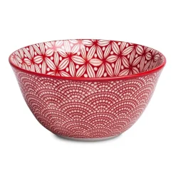 KSP Oishi 'Sakura' Stoneware Bowl - Small (Red)