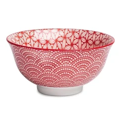 KSP Oishi 'Sakura' Stoneware Bowl - Medium (Red)