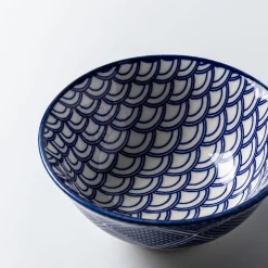 KSP Oishi 'Waves' Stoneware Dip Bowl (Navy)