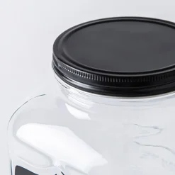 KSP Oldtyme 'Chalkboard' Glass Beverage Dispenser (Clear/Black)