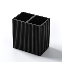 KSP Onyx Resin Toothbrush Holder (Black)