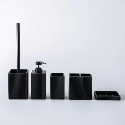 KSP Onyx Resin Toothbrush Holder (Black)
