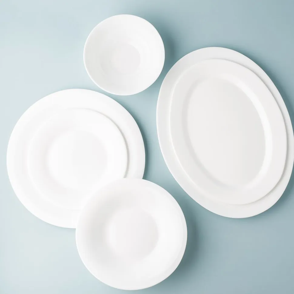 KSP Opal Glass Platter (14" White)