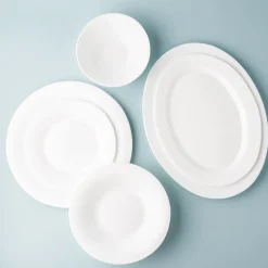 KSP Opal Glass Platter (12" White)