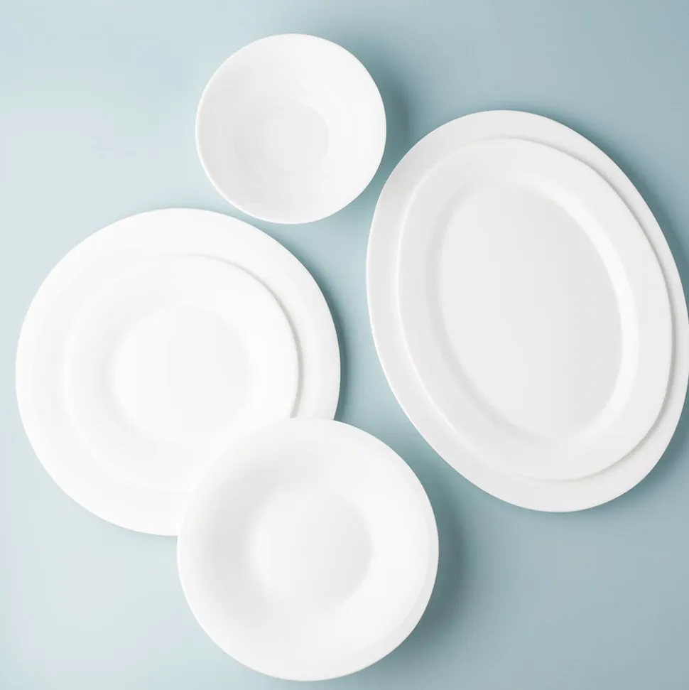 KSP Opal Glass Platter (12" White)