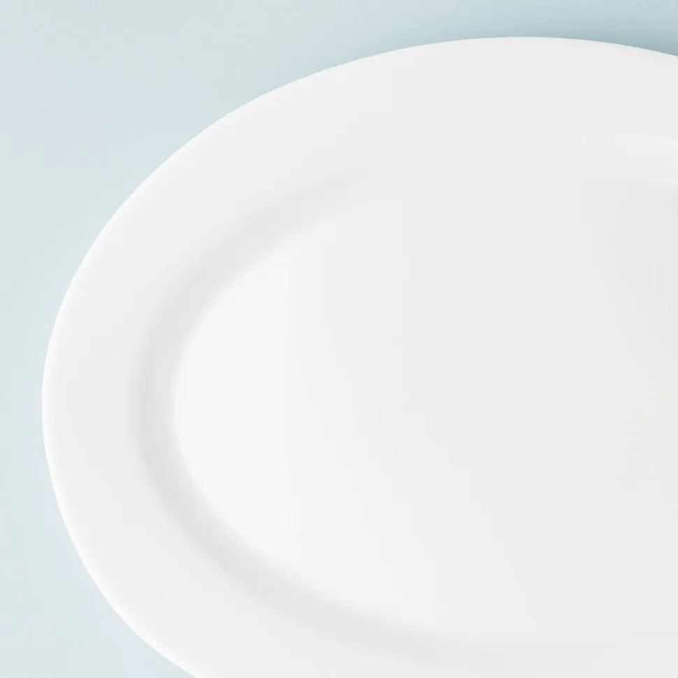 KSP Opal Glass Platter (12" White)