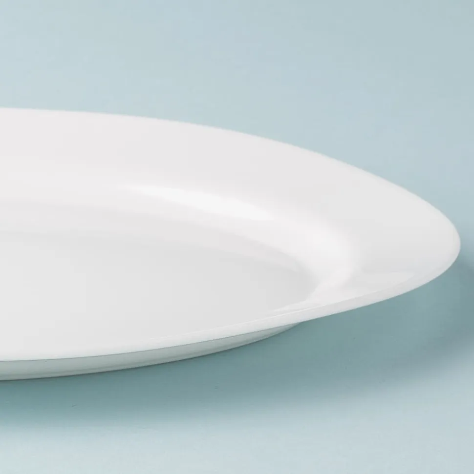 KSP Opal Glass Platter (12" White)
