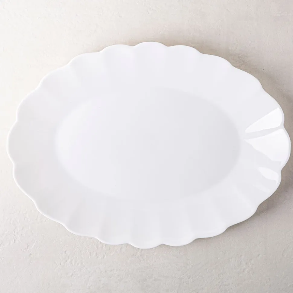 KSP Opal 'Petal' Glass Platter