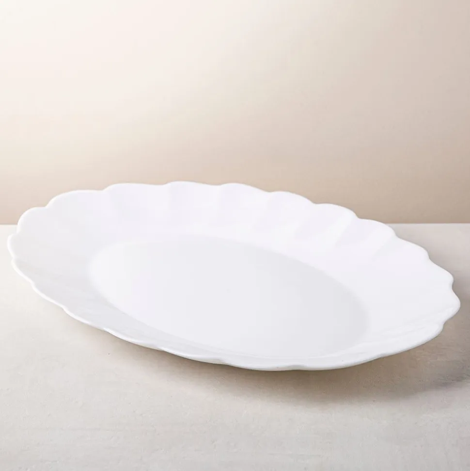 KSP Opal 'Petal' Glass Platter