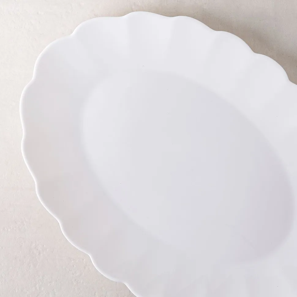 KSP Opal 'Petal' Glass Platter