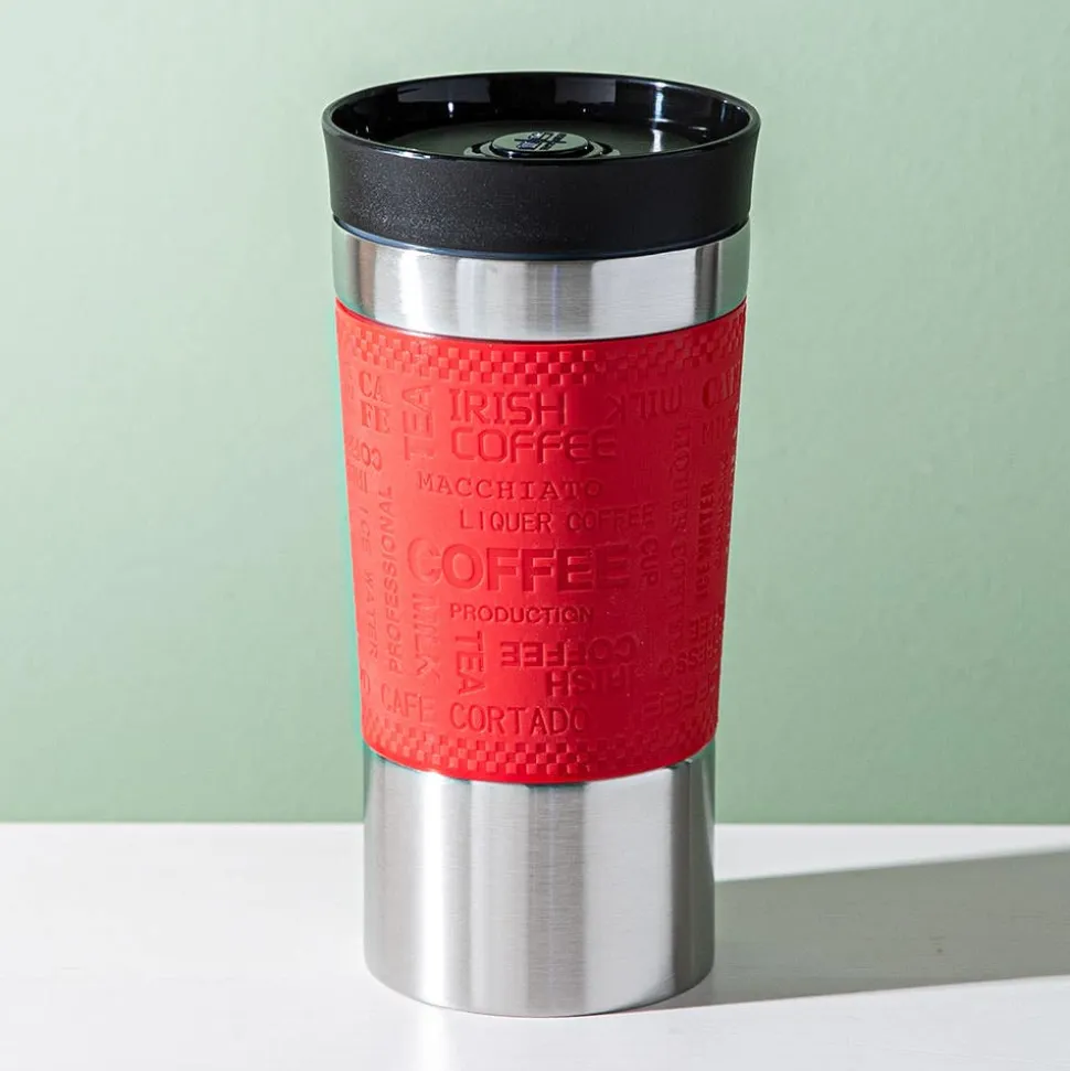 KSP Orbit Double Wall Travel Mug (St/St - Red)