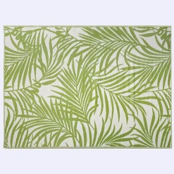KSP Outdoor 'Cabarete Fern' All Season Mat 9' x 12' (Ivory/Green)