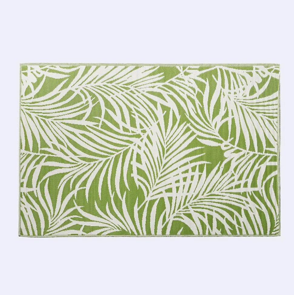 KSP Outdoor 'Cabarete Fern' All Season Mat 6' x 9' (Ivory/Green)