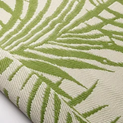KSP Outdoor 'Cabarete Fern' All Season Mat 6' x 9' (Ivory/Green)