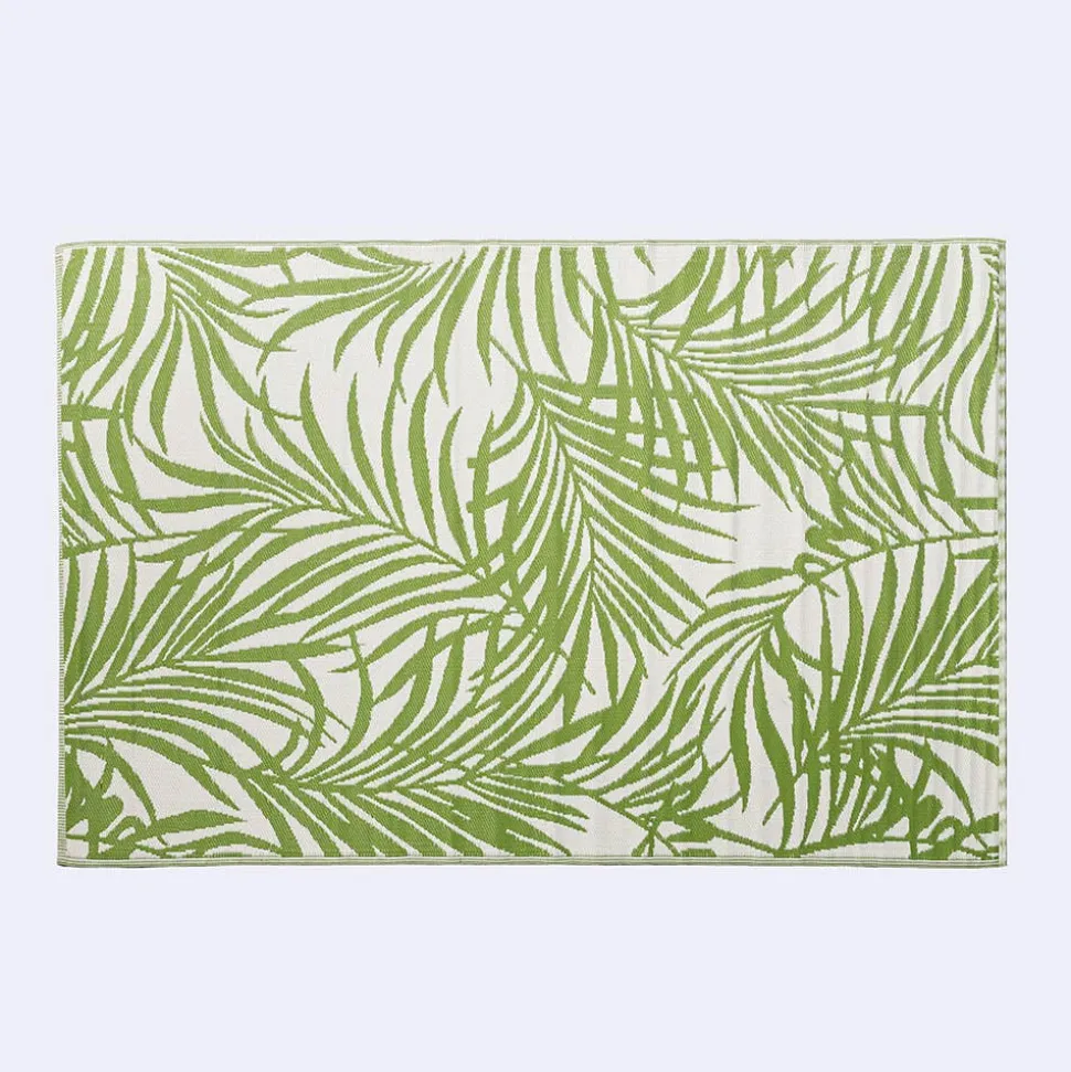 KSP Outdoor 'Cabarete Fern' All Season Mat 6' x 9' (Ivory/Green)