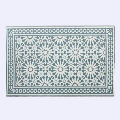 KSP Outdoor 'Caspia' All Season Mat 6' x 9' (Ivory/Grey)