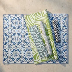 KSP Outdoor 'Caspia' All Season Mat 6' x 9' (Ivory/Grey)