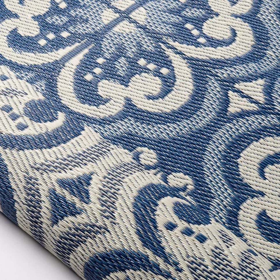 KSP Outdoor 'Mykonos' All Season Mat 6' x 9' (Blue/White)