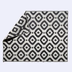 KSP Outdoor 'Selos' All Season Mat 9' x 12' (Ivory/Black)