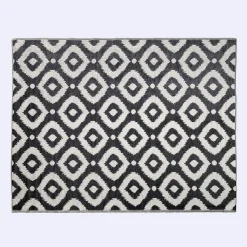 KSP Outdoor 'Selos' All Season Mat 9' x 12' (Ivory/Black)