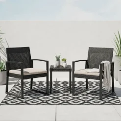 KSP Outdoor 'Selos' All Season Mat 9' x 12' (Ivory/Black)
