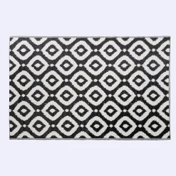 KSP Outdoor 'Selos' All Season Mat 6' x 9' (Ivory/Black)