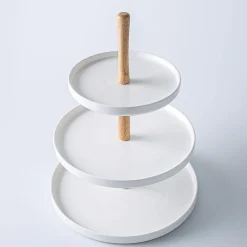 KSP Parisian 3-Tier Porcelain Serving Dish (White)