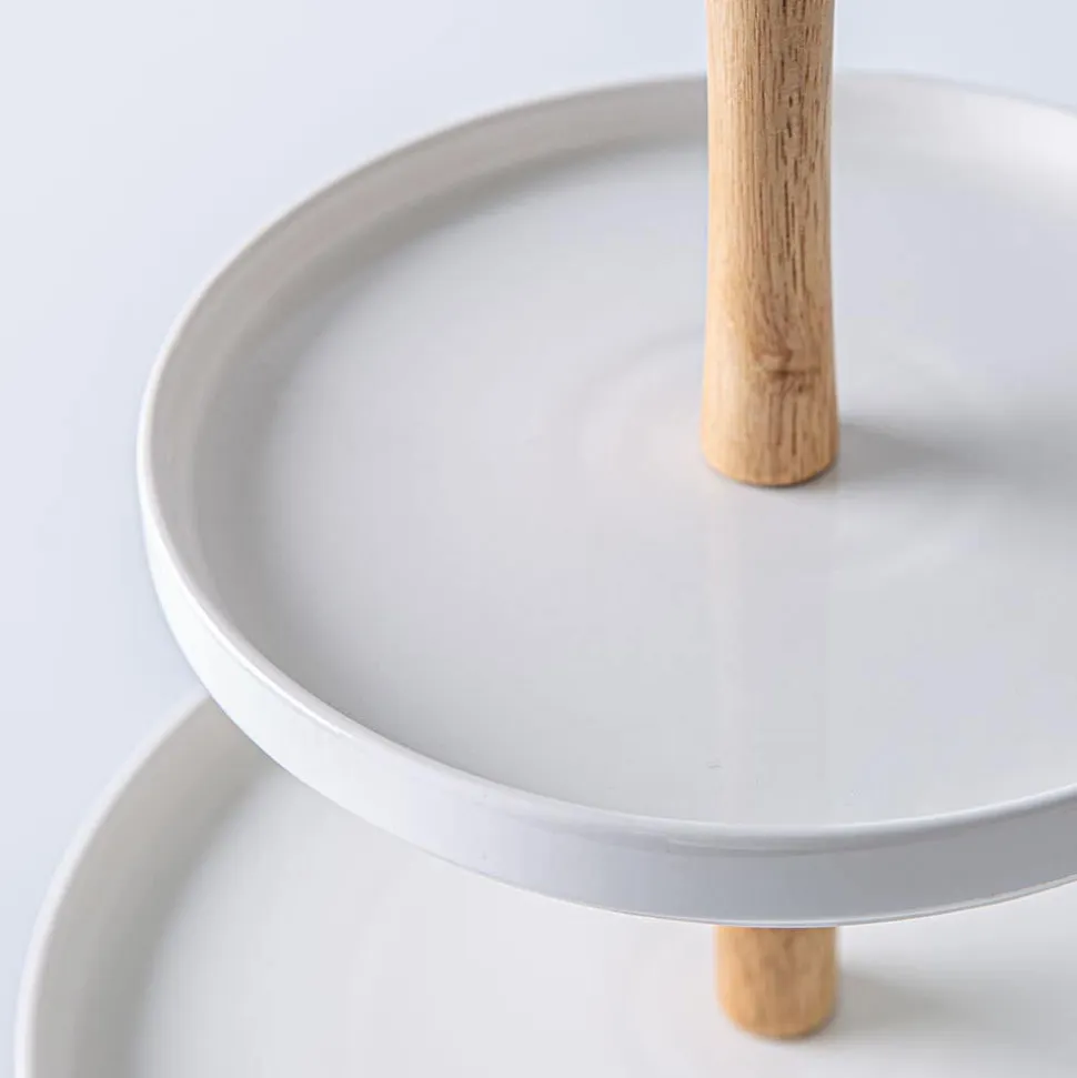 KSP Parisian 3-Tier Porcelain Serving Dish (White)