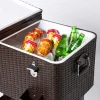 KSP Patio '80 Qt' Cooler Chest with Wheels (Brown)