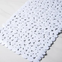 KSP Pebble Spa Pvc Non-Slip Suction Tubmat (White)