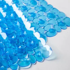 KSP Pebble Spa Pvc Non-Slip Suction Tubmat (Blue)
