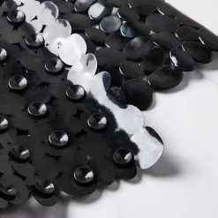 KSP Pebble Spa Pvc Non-Slip Suction Tubmat (Black)