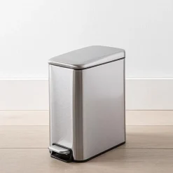 KSP Pedal 'Fingerprint-Proof' Soft-Close Garbage Can (5L) S/S Brushed