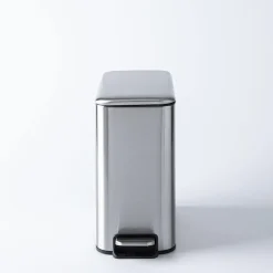 KSP Pedal 'Fingerprint-Proof' Soft-Close Garbage Can (5L) S/S Brushed