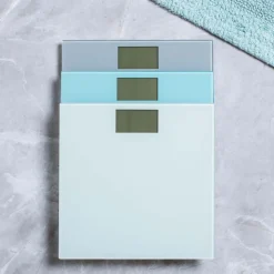 KSP Personal Glass Digital Bathroom Scale (White)