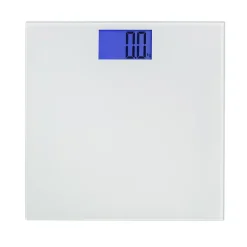 KSP Personal Glass Digital Bathroom Scale (White)