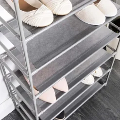 KSP Plateau Fabric Shoe Rack 8-Level (Grey)
