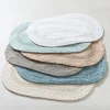 KSP Plush Oval Cotton Reversible Bathmat 18x28" (White)