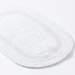 KSP Plush Oval Cotton Reversible Bathmat 18x28