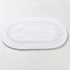 KSP Plush Oval Cotton Reversible Bathmat 18x28